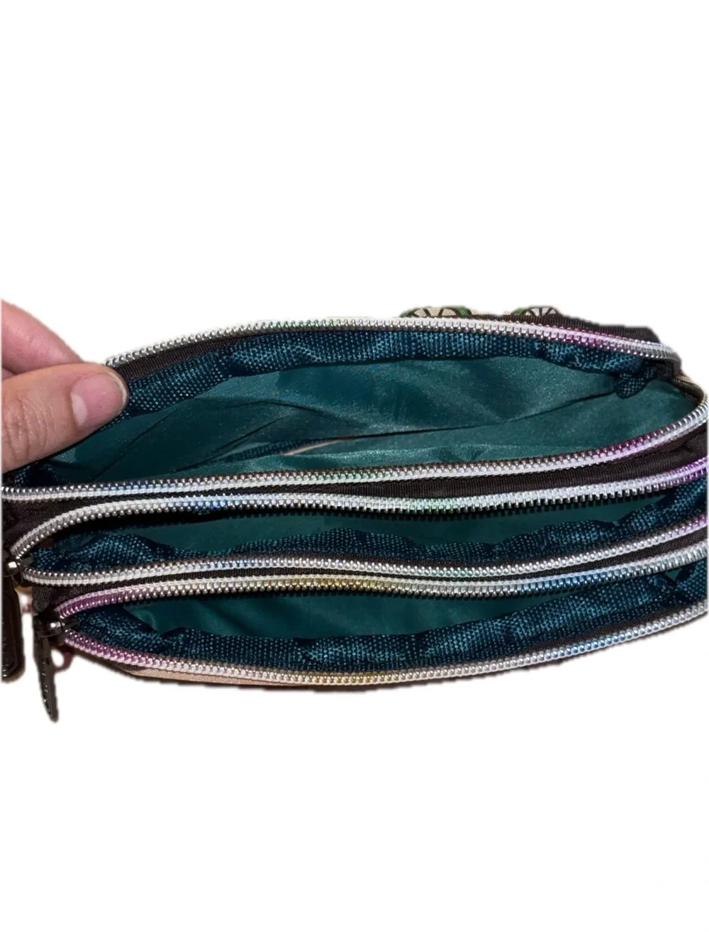 Multicolor Bicycle Print Women's Cosmetic Bag